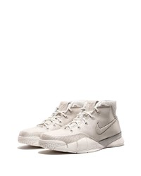 Baskets montantes en cuir grises Nike