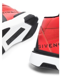 Baskets montantes en cuir imprimées noires Givenchy