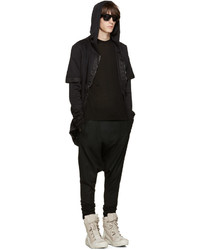 Baskets montantes en cuir marron clair Boris Bidjan Saberi