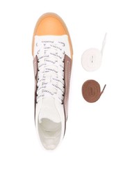 Baskets montantes en cuir marron JW Anderson