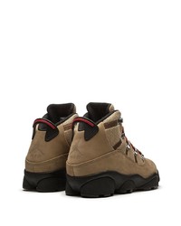 Baskets montantes en cuir marron Jordan