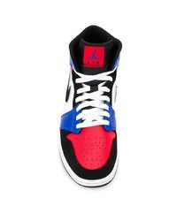 Baskets montantes en cuir multicolores Jordan