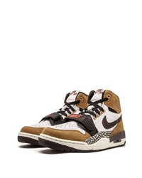 Baskets montantes en cuir multicolores Jordan