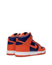 Baskets montantes en cuir multicolores Nike