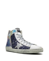 Baskets montantes en cuir multicolores Golden Goose