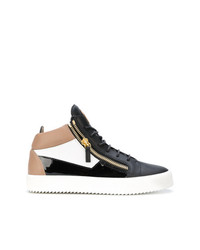 Baskets montantes en cuir multicolores Giuseppe Zanotti Design