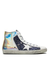 Baskets montantes en cuir multicolores Golden Goose