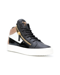 Baskets montantes en cuir multicolores Giuseppe Zanotti Design