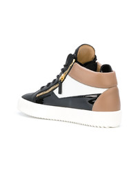 Baskets montantes en cuir multicolores Giuseppe Zanotti Design