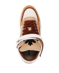 Baskets montantes en cuir multicolores DSQUARED2