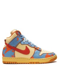 Baskets montantes en cuir multicolores Nike