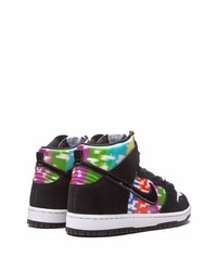 Baskets montantes en cuir multicolores Nike