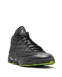 Baskets montantes en cuir noires Jordan