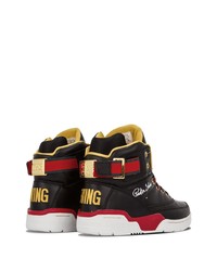 Baskets montantes en cuir noires Ewing