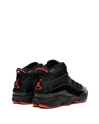 Baskets montantes en cuir noires Jordan