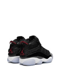 Baskets montantes en cuir noires Jordan