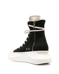 Baskets montantes en cuir noires Rick Owens DRKSHDW