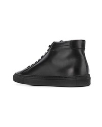 Baskets montantes en cuir noires Common Projects