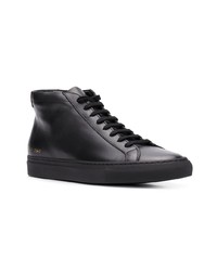 Baskets montantes en cuir noires Common Projects