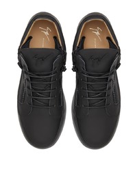 Baskets montantes en cuir noires Giuseppe Zanotti