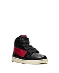 Baskets montantes en cuir noires Jordan