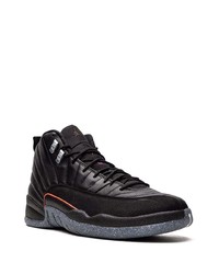 Baskets montantes en cuir noires Jordan