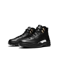 Baskets montantes en cuir noires Jordan