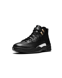 Baskets montantes en cuir noires Jordan