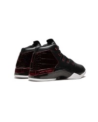 Baskets montantes en cuir noires Jordan