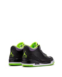 Baskets montantes en cuir noires Jordan