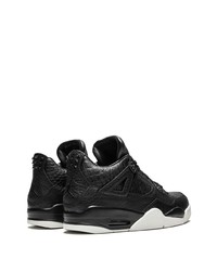 Baskets montantes en cuir noires Jordan