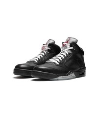 Baskets montantes en cuir noires Jordan