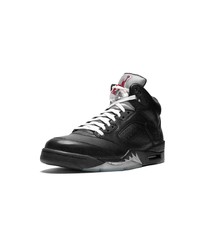 Baskets montantes en cuir noires Jordan