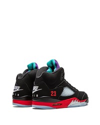 Baskets montantes en cuir noires Jordan