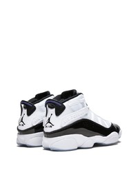 Baskets montantes en cuir noires Jordan