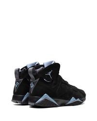 Baskets montantes en cuir noires Jordan