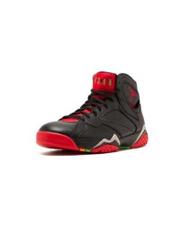 Baskets montantes en cuir noires Jordan