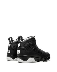 Baskets montantes en cuir noires Jordan