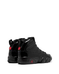 Baskets montantes en cuir noires Jordan