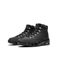 Baskets montantes en cuir noires Jordan