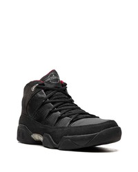 Baskets montantes en cuir noires Jordan