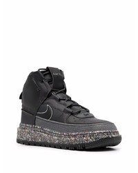 Baskets montantes en cuir noires Nike