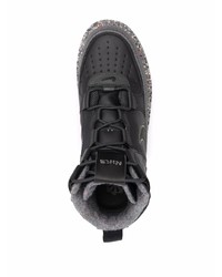 Baskets montantes en cuir noires Nike