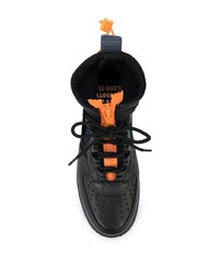 Baskets montantes en cuir noires Nike