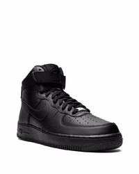 Baskets montantes en cuir noires Nike