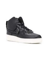 Baskets montantes en cuir noires Nike