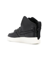 Baskets montantes en cuir noires Nike