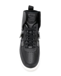 Baskets montantes en cuir noires Nike