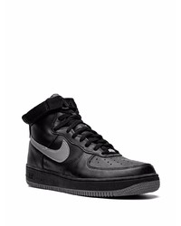 Baskets montantes en cuir noires Nike