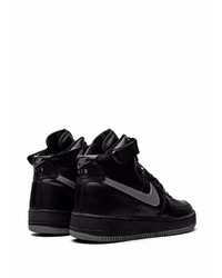 Baskets montantes en cuir noires Nike